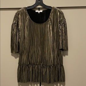 EUC Metallic Gold Anthropologie Top